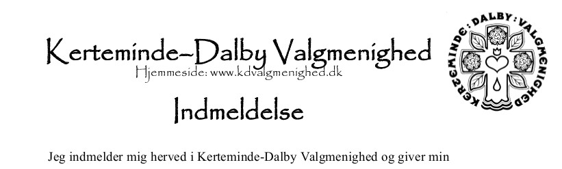 Indmeldelse i Valgmenigheden 2017